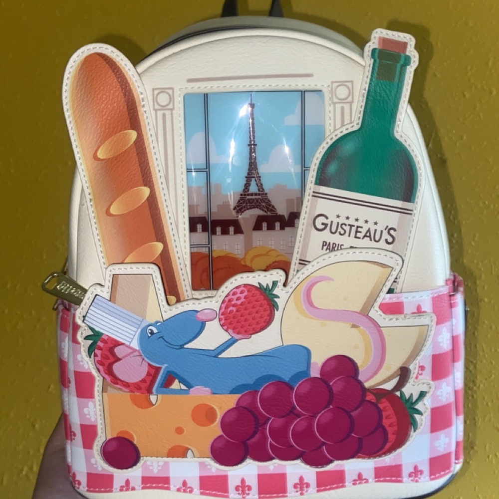 Cream and Multicolor Ratatouille Backpack